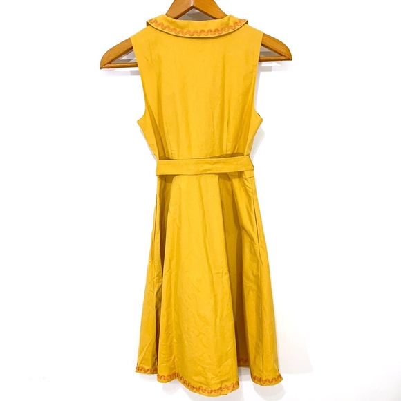 ModCloth Yellow Dress with RicRac Trim - Picture 6 of 8
